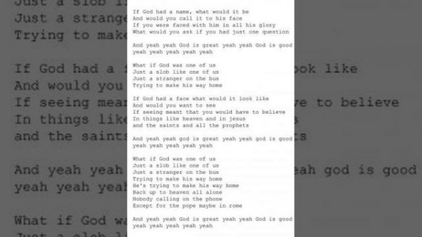 Joan Osborne - What If God Was One Of Us (Karaoke, 2)