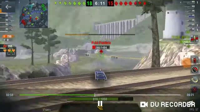 Хороший бой на JPANTER в World of tanks blitz!!! смотреть онлайн