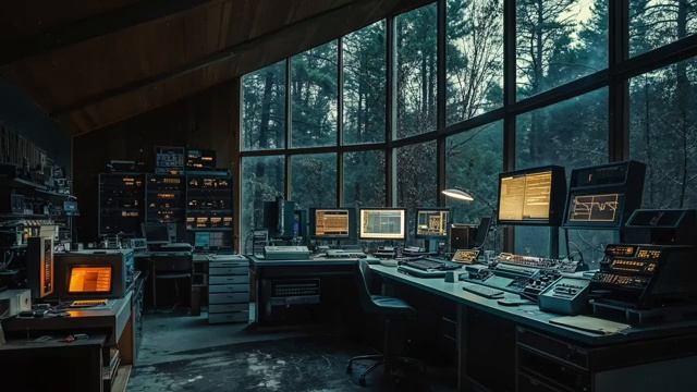 💿💀Forest Tech Outpost _ Dark Ambient Sounds for Focus смотреть онлайн