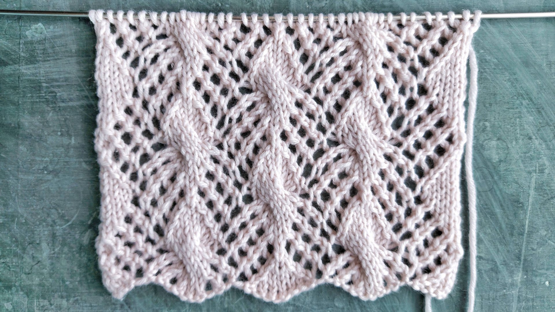 Красивая сеточка со жгутами для вязания джемпера, палантина смотреть онлайн