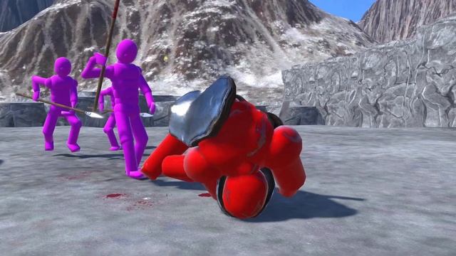 Smart AI fights NPC Bosses in Overgrowth! (with Active Ragdoll Physics) смотреть онлайн