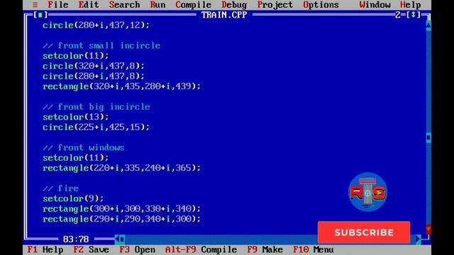 MOVING TRAIN ANIMATION IN C++ PROGRAM | C GRAPHICS PROGRAMMING TO MOVING TRAIN | C++ PROGRAMMING смотреть онлайн