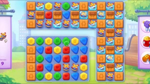 TOWNSHIP   Colorful Puzzle  Match -3  game level # 1697
