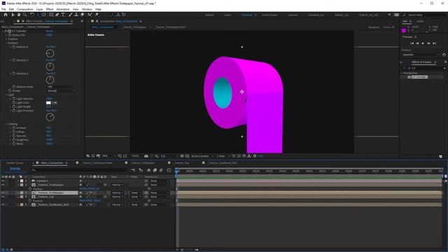 Create REALISTIC 3D TOILET PAPER in After Effects | CC Cylinder Tutorial смотреть онлайн