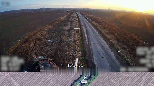 Разбитая колонна бронетехники украинской армии на трассе «Суджа-Гуево-Горналь» смотреть онлайн