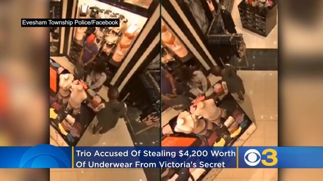 Police Searching To Identify Trio Accused Of Stealing $4,200 Worth Of Underwear From Marlton Victor смотреть онлайн