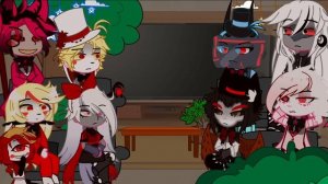 || Hazbin Hotel reacts to Columbina + Arlecchino || 3/3 || GI X HH || Alrebrina ||