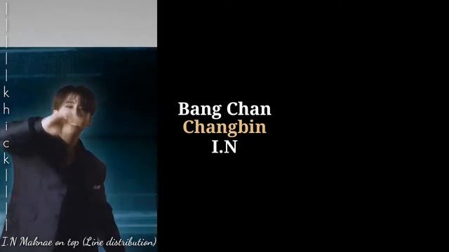 STRAY KIDS I.N Feat. Bang Chan, Changbin - Maknae On Top (Line Distribution)