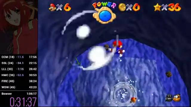 Super Mario 64 [emu] 70 Star Speedrun in 1:02:30 смотреть онлайн