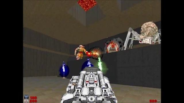 Brutal Doom: Spider Mastermind VS Cyberdemon смотреть онлайн