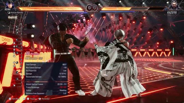 Jin & Reina Wall Blast Combos смотреть онлайн