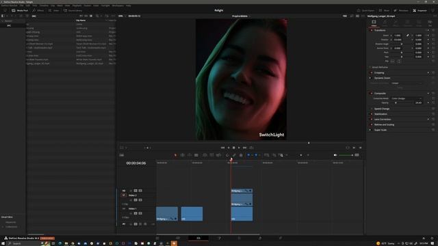 AI Relighting SwitchLight and Resolve смотреть онлайн