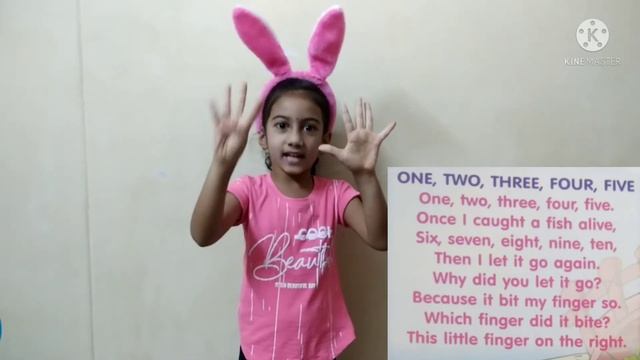 ONE, TWO, THREE, FOUR, FIVE English Rhyme For Kids | Prajna Nithya  |