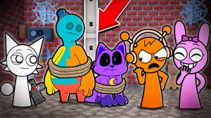 СПРАНКИ НО НАПАЛИ НА ПОППИ ПЛЕЙТАЙМ 4 МАЙНКРАФТ МУЛЬТИК SPRUNKI