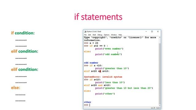 Python Essential training in HINDI- Tutorial 8:Controlling the flow - if and for statements смотреть онлайн