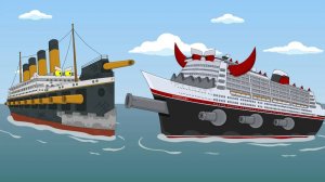 ТИТАНИК против ПОСЕЙДОНА - Мультики про корабли