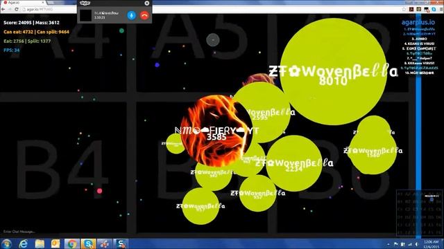 Agar.io Server Dominating w/ Shadow and Brianna смотреть онлайн
