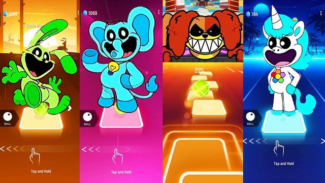 Hoppy Hopscotch Vs Bubba Bubbaphant Vs DogDay Vs Craftycorn POPPY PLAYTIME 3 In The Game 🌟Tiles