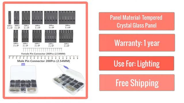 Best Dupont Connector 2.54mm, Dupont Cable Jumper Wire Pin Header Housing Kit, Male Crimp Pins+ смотреть онлайн