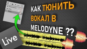 Как правильно тюнить вокал в Melodyne?