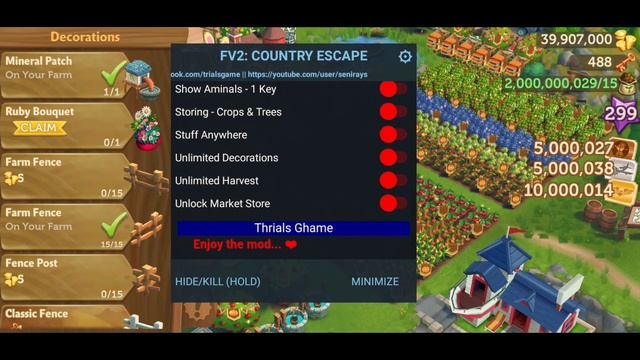 Farmville 2: Country Escape - Thrials Ghame [Mod Menu] ❤️