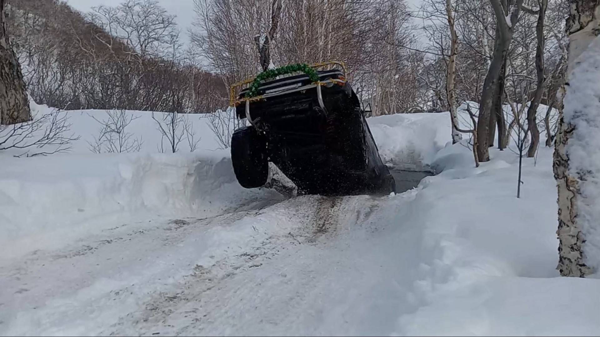 Карымшинские горячие источники январь 2025, Камчатка Offroad