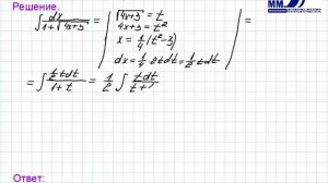 3_21_Неопределенный интеграл. Интегрирование иррациональной функции