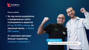 Стоматология Фурор - отзыв о работе Вячеслава Радецкого, основателя маркетингового агентств