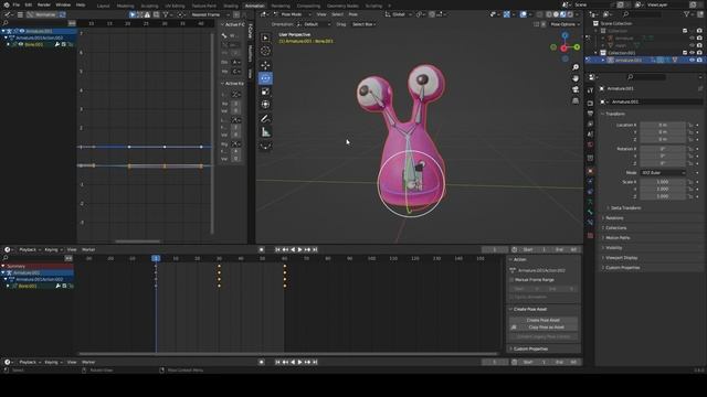 Blender 3D Rigging and Animation Tutorial -- Import / Export fbx files смотреть онлайн
