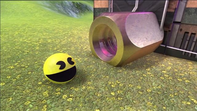 PACMAN AND MS-PACMAN IN ISLAND VS BLACK MONSTER PACMAN !!