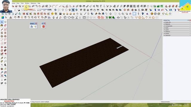 Học SketchUp Advanced_Bài 19: Tạo & UV Map sàn gỗ смотреть онлайн