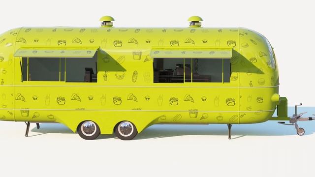 Food truck (3d model,3ds max,FBX,obj, vray, corona) смотреть онлайн