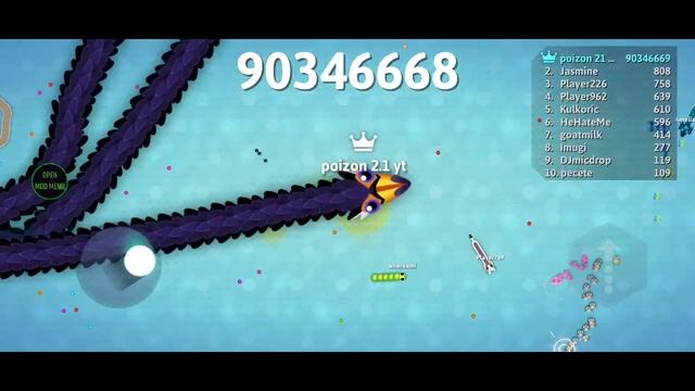 Snake.io mod menu gameplay #1 смотреть онлайн