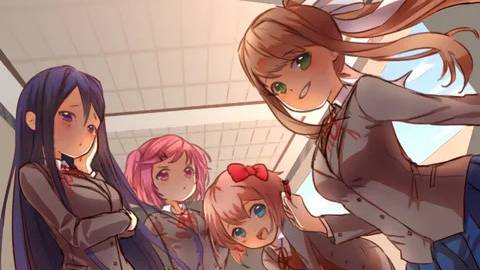 Доки Доки Литературный Клуб / Doki Doki Literature Club. Прохождение #1 (визуальная новелла) смотреть онлайн