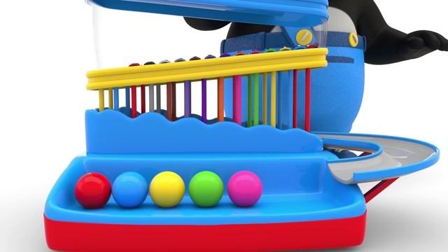 Pinky and Panda Play Xylophone and Color Balls Toy - Learning Videos for KIDS смотреть онлайн