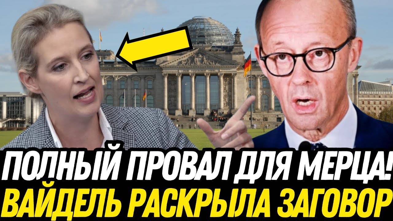 СРОЧНО! НОВАЯ ПОЛИТИЧЕСКАЯ ДРАММА: Мерц и ПРОВАЛ С КРАХОМ его Плана!