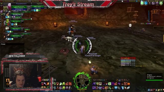 WOW Classic Warlock Nite grind quest to 50+:P! grind,pvp etc stream :) смотреть онлайн