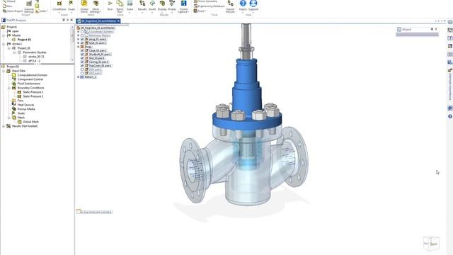 FloEFD - Solid Edge Pressure DROP смотреть онлайн
