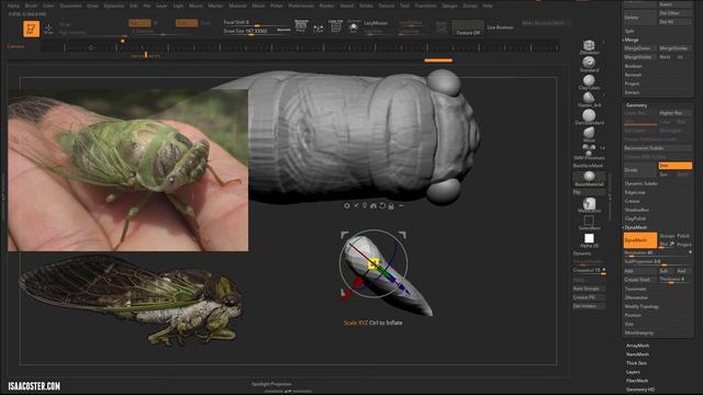 Hard Surface Modeling with Zbrush Part 02 - 02 Initial Block-In смотреть онлайн