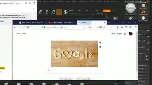 JC Corner Chat C Live ZBrush