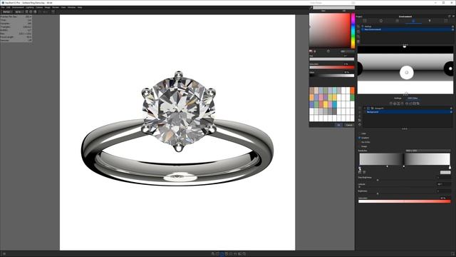 Jewelry KeyShot Rendering Tutorial - Diamond Ring Lighting смотреть онлайн