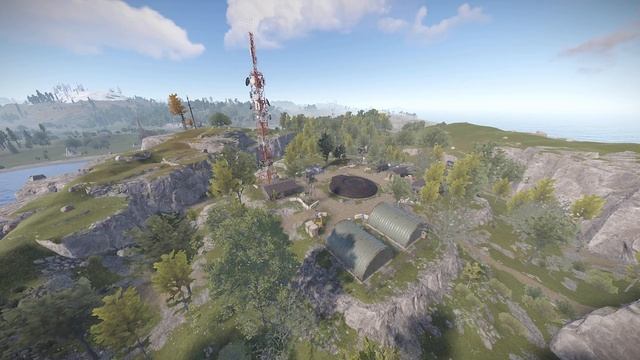 Ракетный силос в Rust с патрулирующими NPC-учеными смотреть онлайн