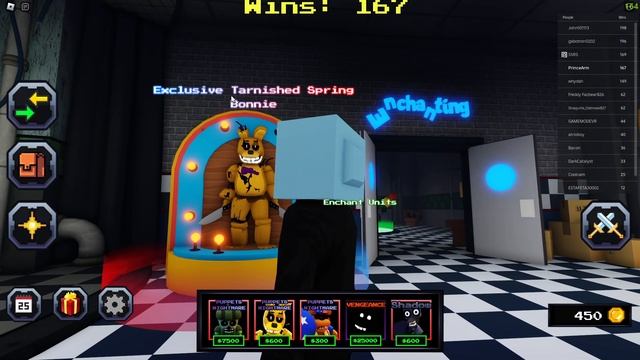 *NEW* TARNISHED SPRING BONNIE IS ACTUALLY INSANE!! - FNAF TD -ROBLOX