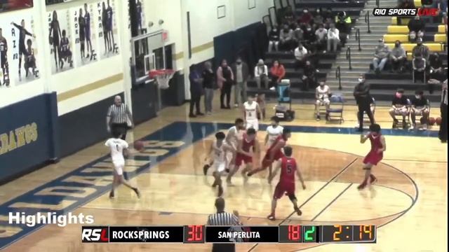 HIGHLIGHTS |Boys Basketball : San Perlita vs Rock Springs : Area Finals 3 -6-2021 смотреть онлайн