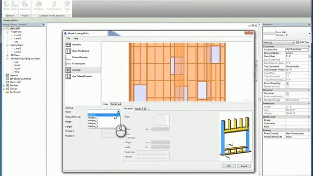 Revit Extensions Modeling Wood Framing Walls - A How To Guide смотреть онлайн