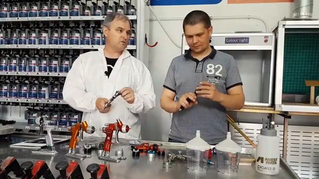 МЕГА ТЕСТ КРАСКОПУЛЬТОВ SATA SAGOLA DEVILBISS IWATA общий обзор смотреть онлайн