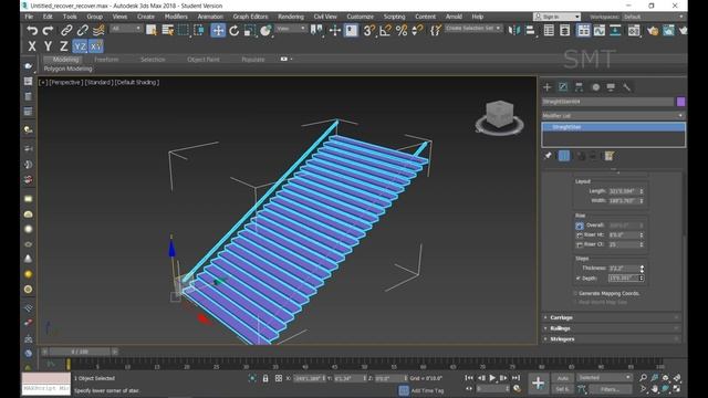 STAIRS IN 3DS MAX TUTORIAL IN TAMIL SMT смотреть онлайн