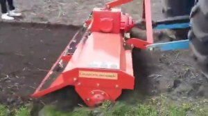 Работа почвофрезы 1GQN 1,8 м