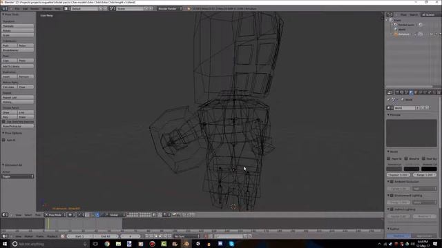Blender Tutorial how to make skeleton rig for chibi character смотреть онлайн