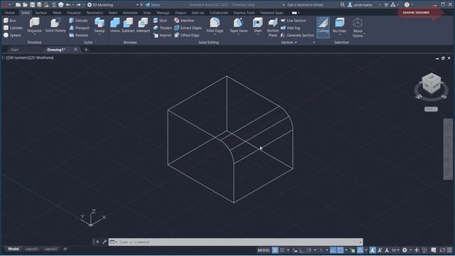 للمبتدئين شرح اوامر ثرى دى اتوكاد | 3D Modeling Fillet edge & chamfer edge AUTOCAD смотреть онлайн